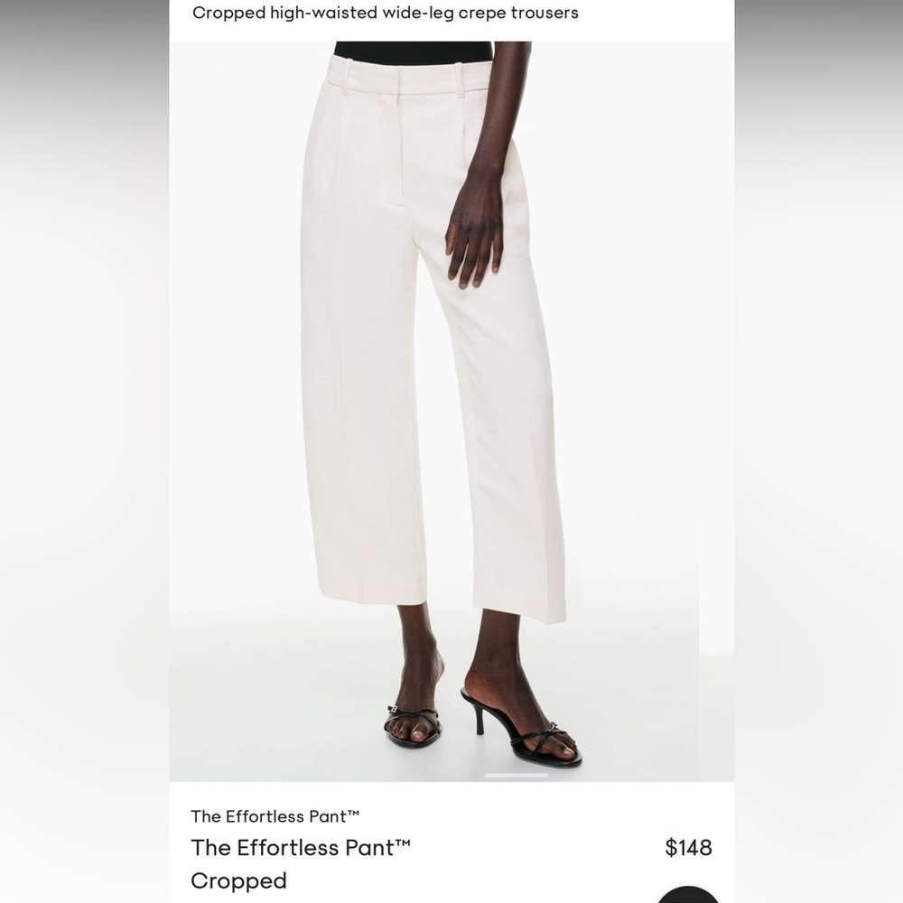 Wilfred Effortless Cropped Pant (Crepette material in Light Birch)